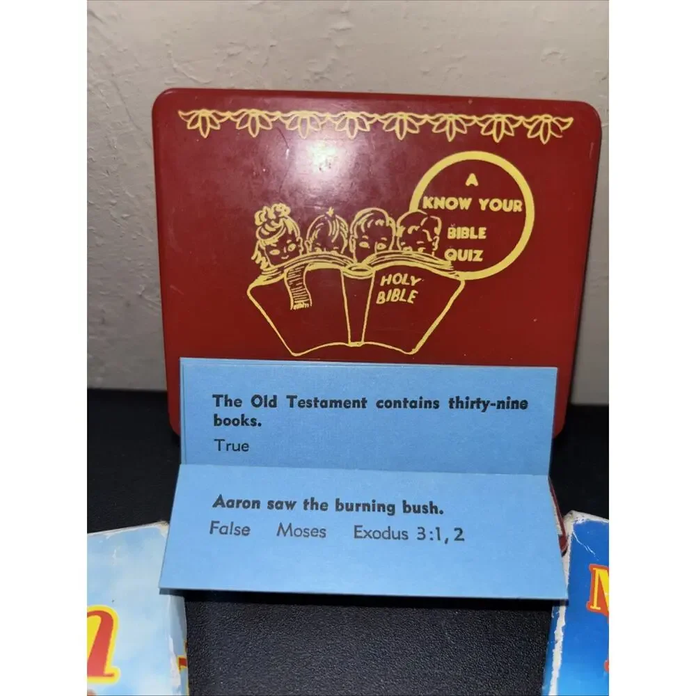 Know Your Bible Quiz True False Quiz, Go Fish & Memory Match Games For Children